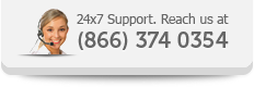 24x7 Support. Reach us at (866) 374 0354