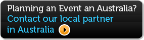 Planning an Event an Australia? Contact our local partner in Australia