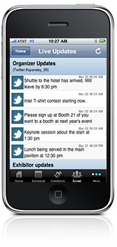 Mobile application for conferences