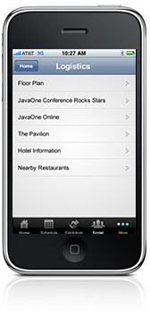 Mobile application for conferences
