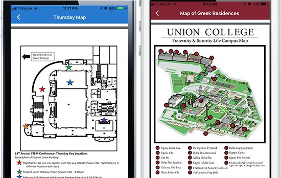 University Apps for Illustrated maps