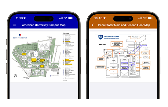 University Apps for Illustrated maps