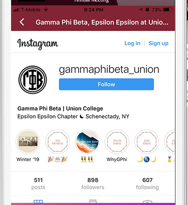 University Apps for Social Media Sharing