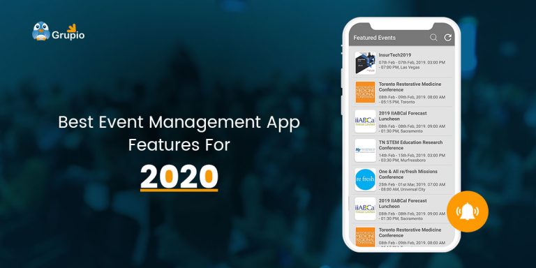 Best Event Management App Features for 2020