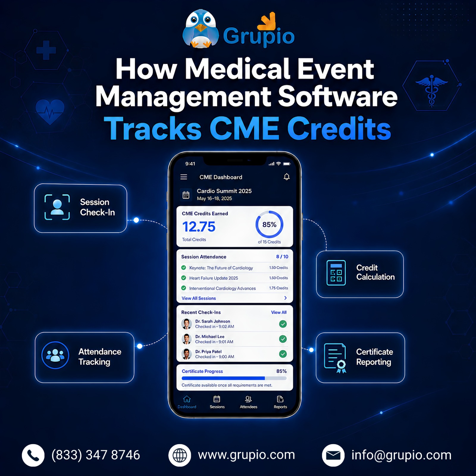 How Medical Event Management Software Tracks CME Credits
