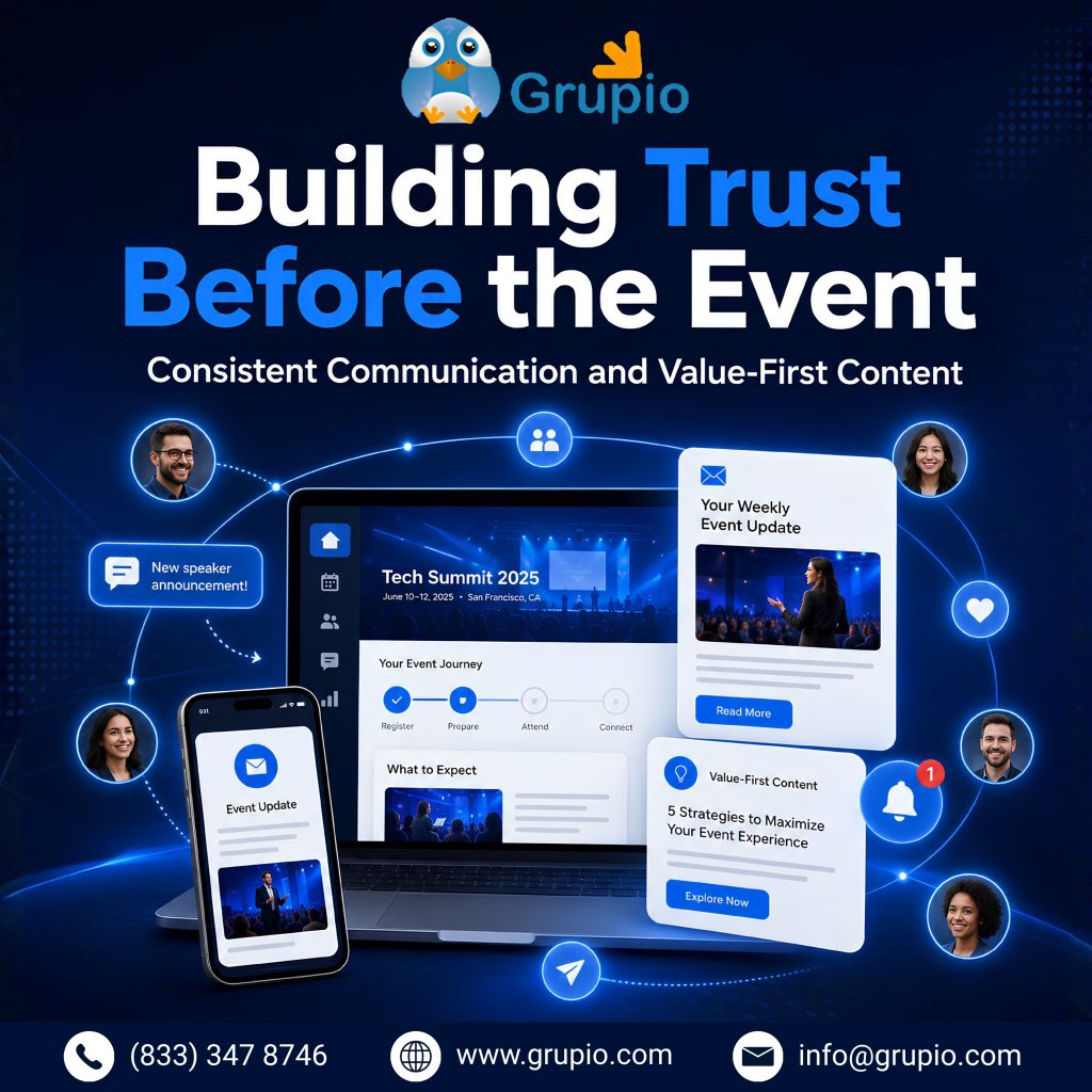 Community Building for Events consistent communication and value content strategy