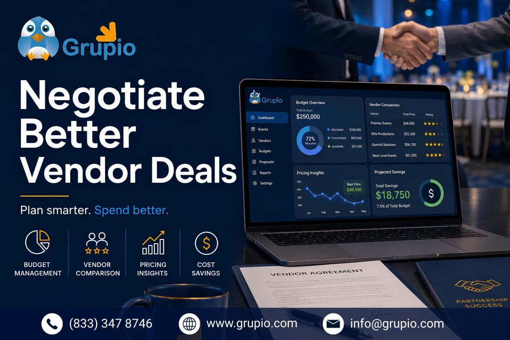 Smart event budgeting for vendor negotiations
